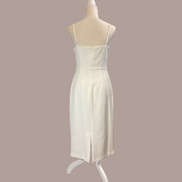 NWT Gianni Bini Cutout White Spaghetti Strap Dress - Picture 3 of 15